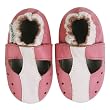 Momo Baby Soft Sole Baby Sandal Shoes - T-Strap Pink