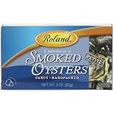 Roland Petite Smoked Oysters, 3-Ounce Cans (Pack of 10)