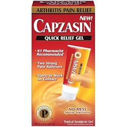 Capzasin Arthritis Pain Relief, Quick Relief Gel, No Mess Sponge Applicator 1.5 oz (42.5 g)