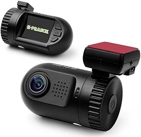 E-PRANCE® New Mini 0801 Original Ambarella A2S60 Chip 5M pixel CMOS Car Dashboard Camera With Full HD 1080P 30 FPS + G-sensor + Car License Plate + 135 Degree Wide Angle View,Support HDMI/TV Out,H.264, With 16GB Memory Card