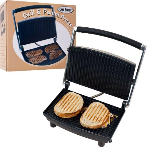 Best Quality Chef BuddyT Grill and Panini Press - Non-Stick