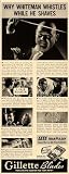 1938 Ad Gillette Razor Blades Paul Whitman King of Jazz - Original Print Ad