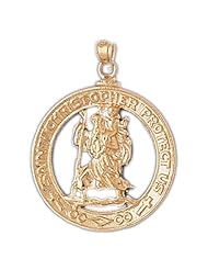 CleverEves 14k Gold Pendant Religious 5.9 - Gram(s)