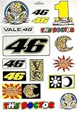 Valentino Rossi Sticker Set Aufkleber Set 16 teilig