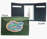 Florida Gators Embroidered Leather Tri-Fold Wallet