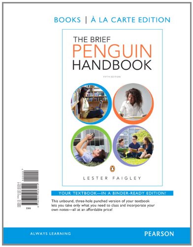 The Brief Penguin Handbook, Books a la Carte Edition (5th Edition)
