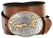 Outdoorsman Hunting Dogs & Birds Full Grain Leather Belt (Tan, 40)