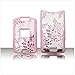 PCMICROSTORE Brand AT&T Cingular Motorola MOTORAZR Razr V3xx Snap-On Rubberize Pink Flower Pattern Crystal Case Cover