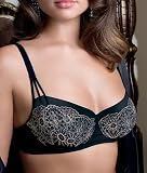 Lily of France Amazing Curves Embroidered Mesh Demi Bra