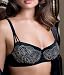 Apparel : Lily of France Amazing Curves Embroidered Mesh Demi Bra