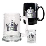 Los Angeles Kings NHL 15oz Tankard, 15oz Ceramic Mug & 2oz Shot Glass Set - Primary Logo
