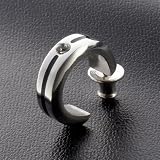 DROPS ピアス(ブラックラインピアス) メンズ