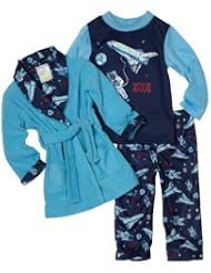 Baby Bunz Baby-boys Infant Spaceman 3 Piece Robe Set