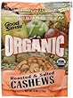 Good Sense Roasted Cashews, Salted, Organic, 6 ounce Bags (Pack of 12)