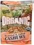 Good Sense Roasted Cashews, Salted, Organic, 6 ounce Bags (Pack of 12)