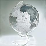Artline ES-12SPB Silver Earthsphere 12 Inch Globe with Pedestal Base