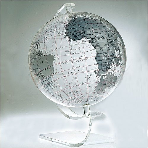 Childrens Toyshop  Toys : Artline ES-12SPB Silver Earthsphere 12 Inch Globe with Pedestal Base