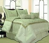 7-Piece Taupe Comforter Set-Queen