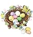 Willow Bird's Nest with Large Malted Eggs