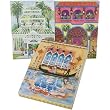 Venetian Gondola, Hacienda Fountain and White Conservatory Assortment Houses and Homes Magnetic Mini Purse Notepads