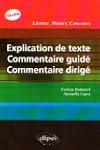 Explication de texte, commentaire gui...