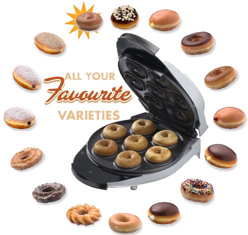 Doughnut / Donut Maker Machine for Crispy Golden Fresh American Piping Hot Doughnuts
