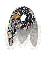 Plomo o Plata Fular (Gris / Negro)