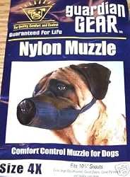 Dog Muzzle, Size 4 XL, Fits 10 3/4 snouts