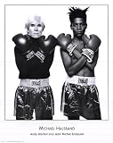 (24x30) Michael Halsband Andy Warhol and Jean Michel Basquiat Art Print Poster
