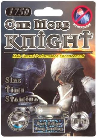 Master Zone Gold One More Knight Sexual Enhancer for Men, Silver by Master Zone Gold