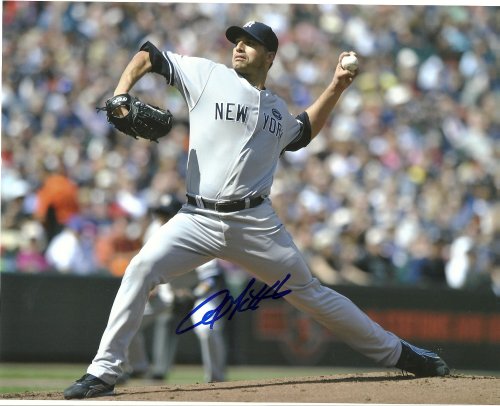 ANDY PETTITTE,NEW YORK YANKEES,HOUSTON ASTROS,SIGNED 8X10 PHOTO, WITH PROOF AND COA