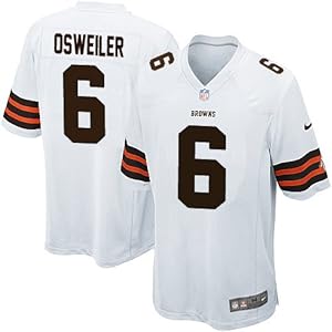 Cleveland Browns #6 Brock Osweiler Game White Men Jersey(X-Large)