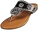 Norty - Womens Rosetta 1 Whip Stitch Flip Flop Sandal
