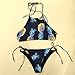 Cupshe Fashion Women's Pineapple Printing Halter Padding Bikini Set