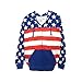 Beach Outfitters Unisex Proud American Flag Zip Up Hoodie Sweatshirt