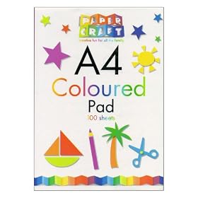 A4 Coloured Pad 100 Sheets