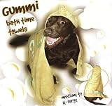 Bathtime Hooded Dog Towel 100% Cotton - Mustard/L (53L x 26W)