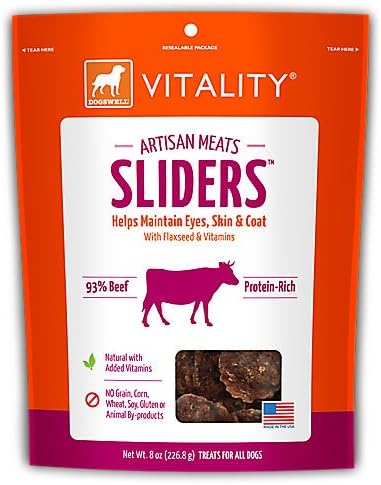 Dogswell Vitality Artisan Beef Sliders Dog Treat