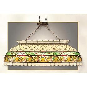 Geometric Pool Table Tiffany Ceiling Light from Pool Table Lamps