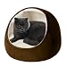 Soft Touch Faux Suede Hooded Snuggler Brown 17 inches