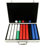 1000 Super Diamond Poker Chips (Multicolored) (3"H x 8"W x 23"D)