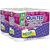 Quilted Northern Ultra Plush Bath Tissue, 18 Mega Rolls, Pack of 2 (36 Mega Rolls)