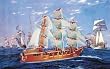 European Sailing Boat Colored 3D Woodcraft Construction Kit