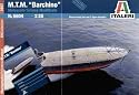 MTM Barchino Italian Attack Boat w/Figure 1-35 Italeri