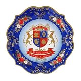 Jubilee Table Decorations, State Banquet Party Platters 29cm, Pack of 4by Lights4fun