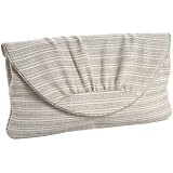 Lauren Merkin Ava Striped Canvas Clutch