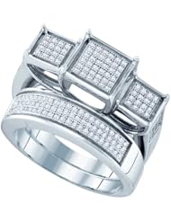 0.52CTW DIAMOND MICRO PAVE BRIDAL RING