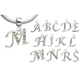 PandoracompatablecharmsbyGlitZJewelZ?-SilverLetterM-fitspandora,chamilia&trollbracelets-weusethebestqualityCZcrystals-carefullyhandpolishedandthecrystalsarehandset-seethemenubelowtochooseotherletters