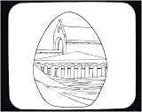 Decorated Mouse Pad with black and white, United States, classical