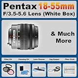 Pentax SMC DA 18-55mm f/3.5-5.6 AL + Accessory Kit For Kx Kr K7 K5 645D